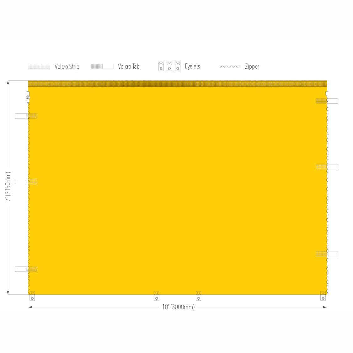 10' Canopy Wall | Canopy Accessory