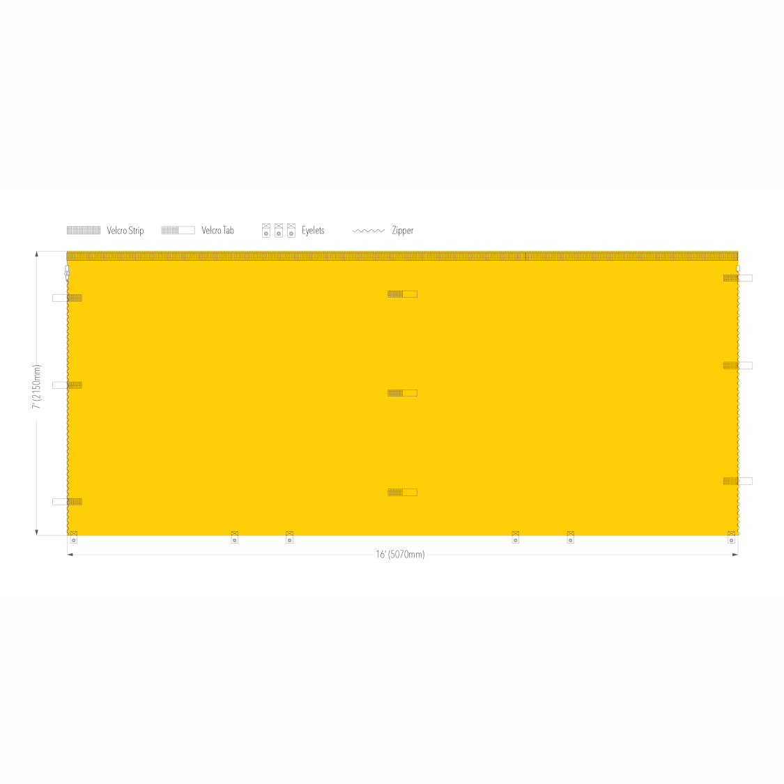 16' Printed Canopy Wall | Canopy Accessory