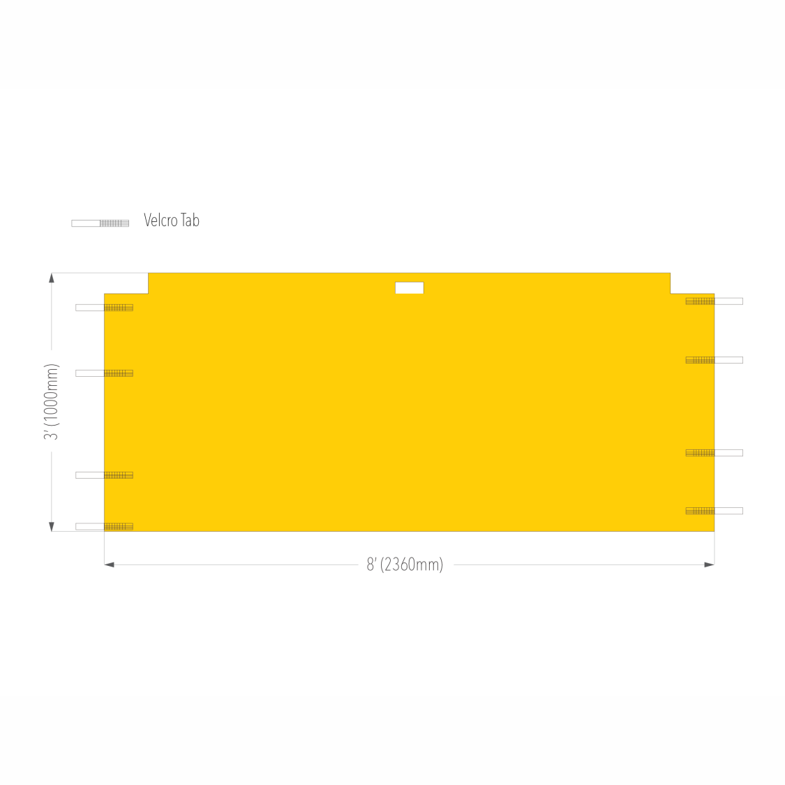 8' Canopy Half Wall | Canopy Accessory