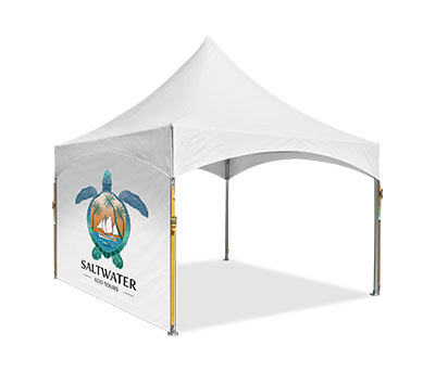 pavilion wall printed small 10′ x 10′ event tent