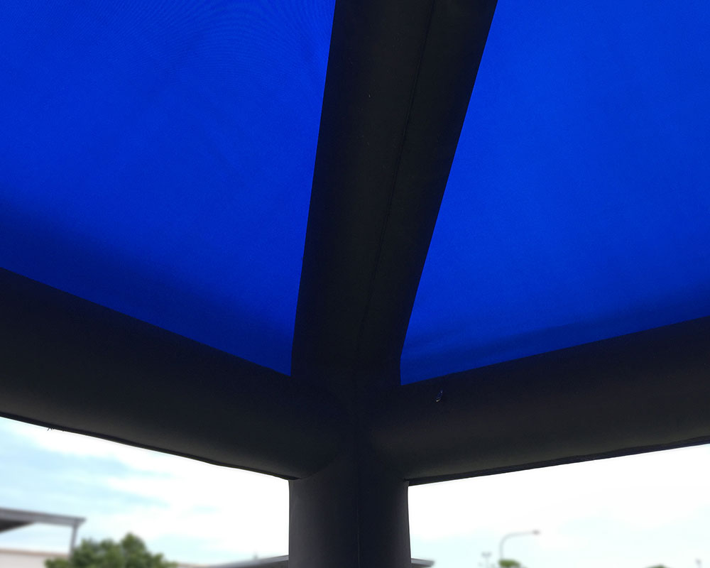Inflatable EMF frame tent