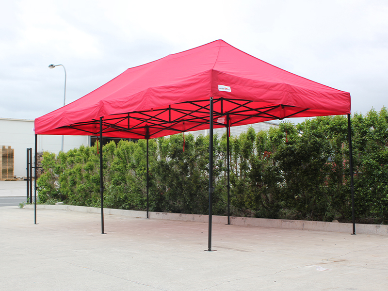 x5 explorer 10′ x 20′ canopy tent top print package 1 red