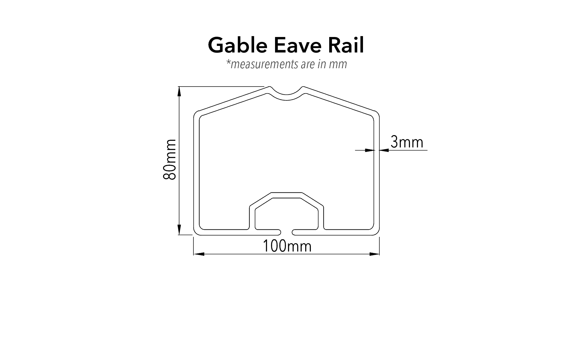crest profiles ec 203 gable eave rail