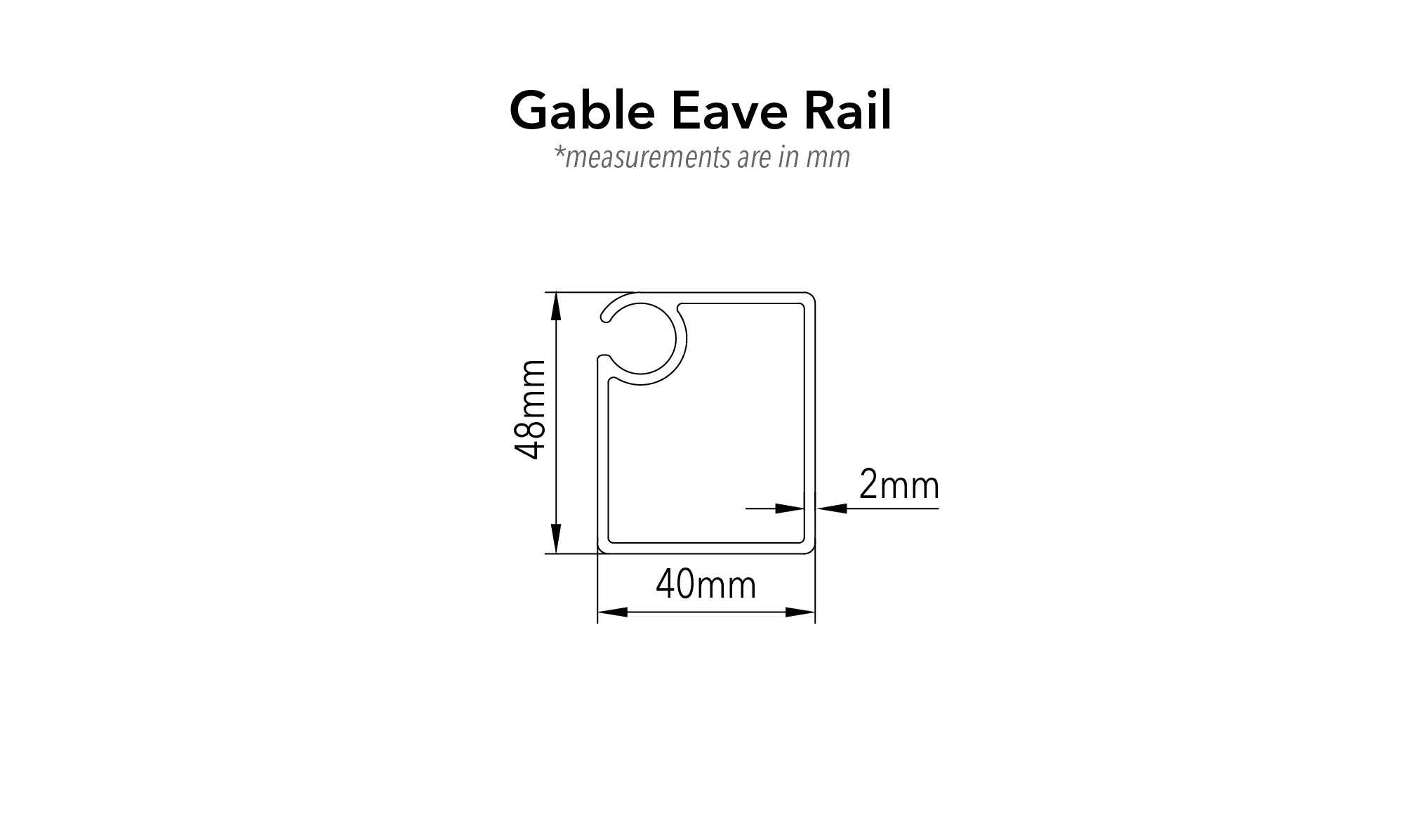 crest profiles fs 84 gable eave rail