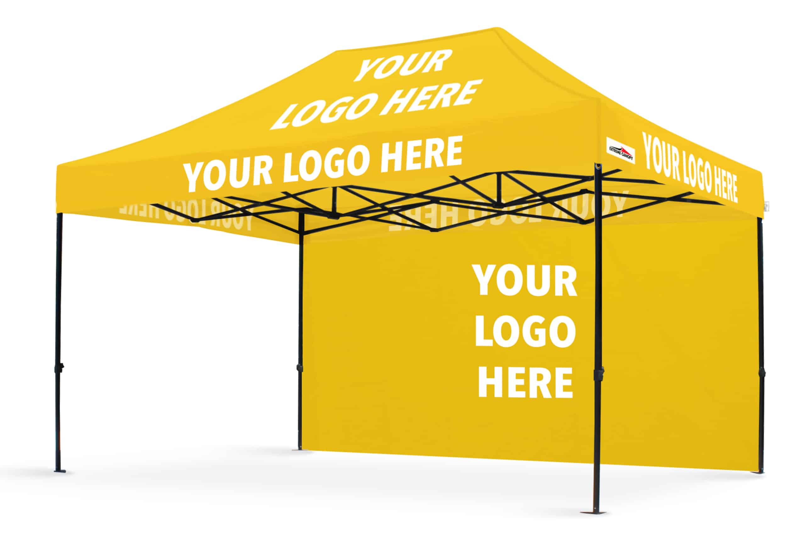 10x15 Bulk Canopies Print Area Image with Back Wall