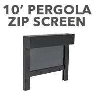 10' Pergola Zip Screen